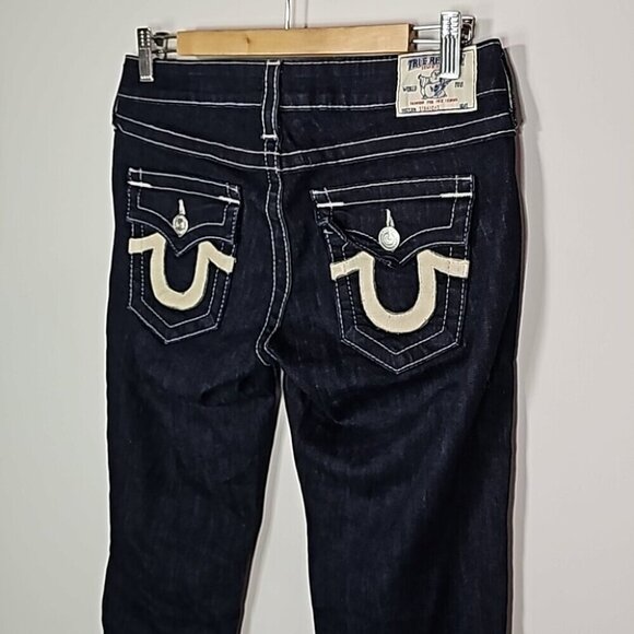 TRUE Religion 27x31 dark wash straight leg jeans - Picture 4 of 8